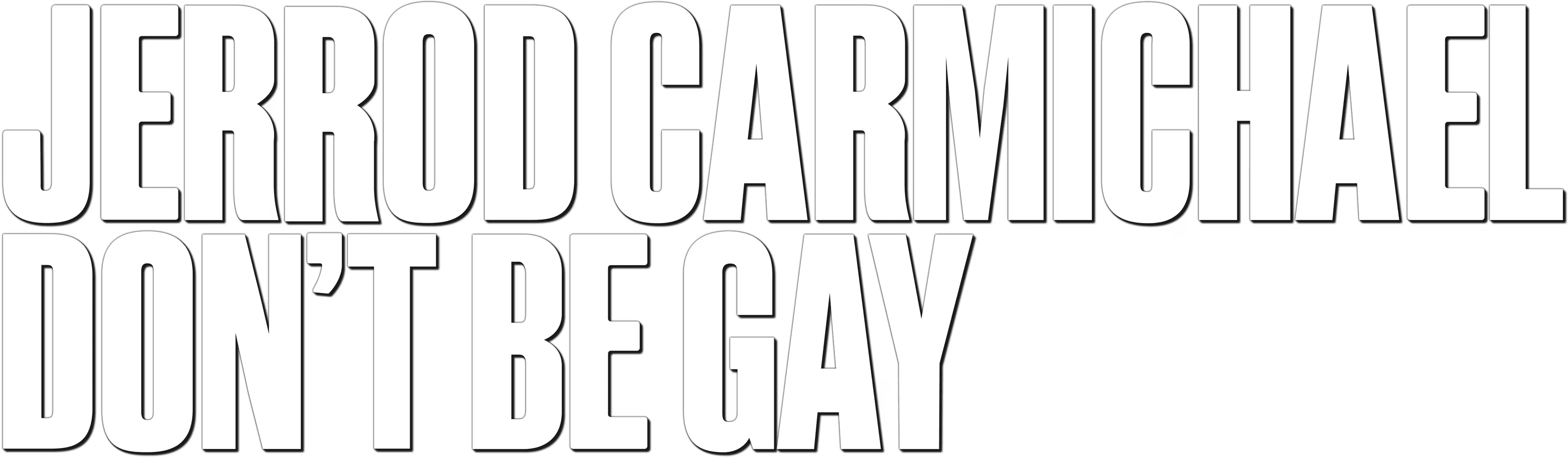 Jerrod Carmichael: Don't Be Gay logo