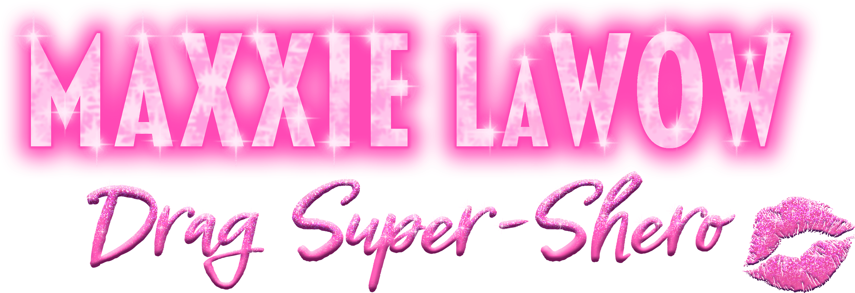 Maxxie LaWow: Drag Super-shero logo