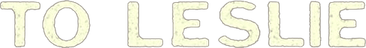 To Leslie logo