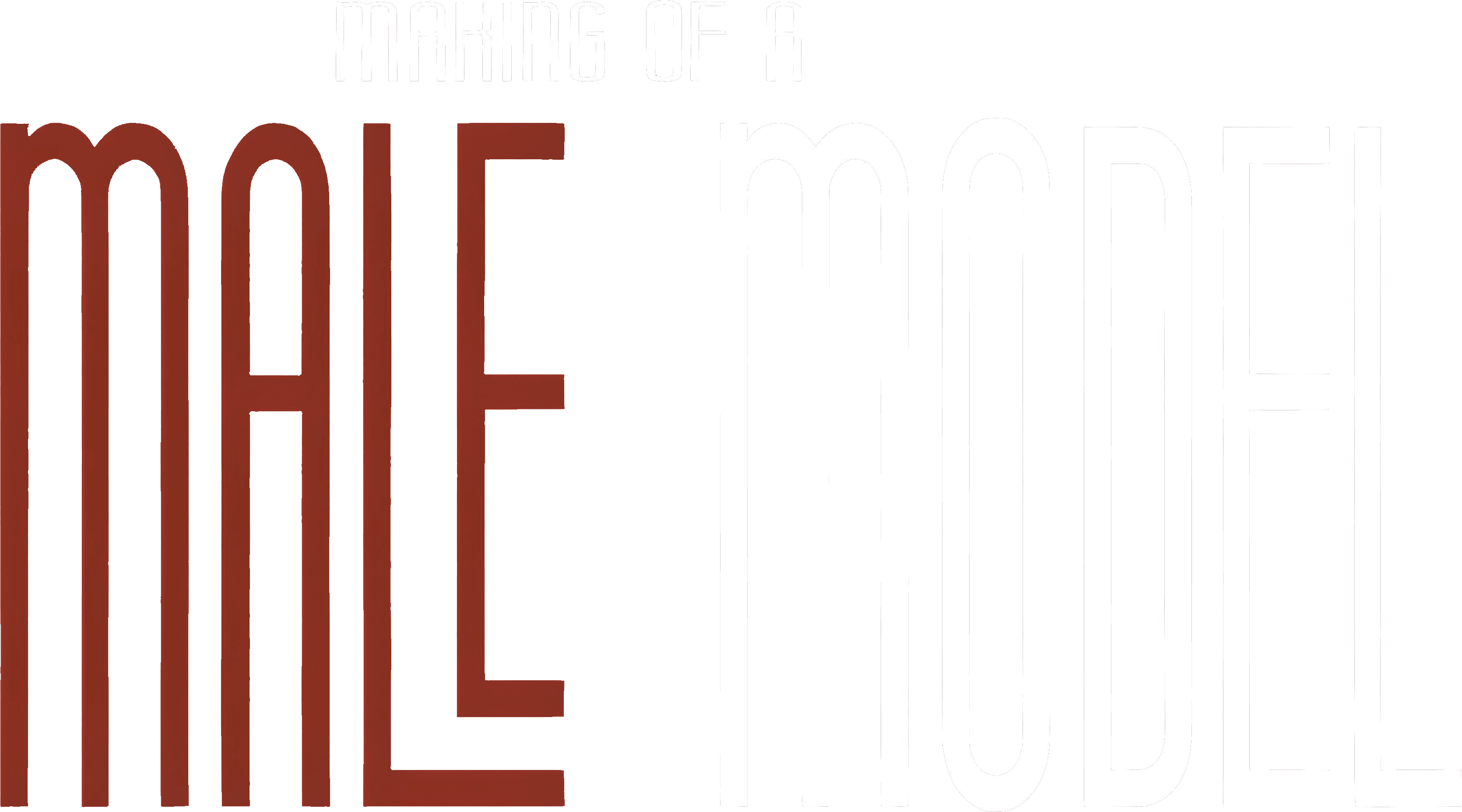 Making of a Male Model logo