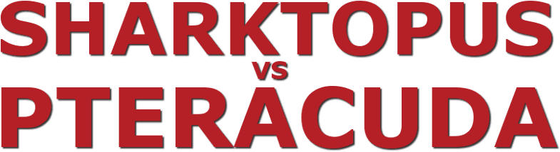 Sharktopus vs. Pteracuda logo