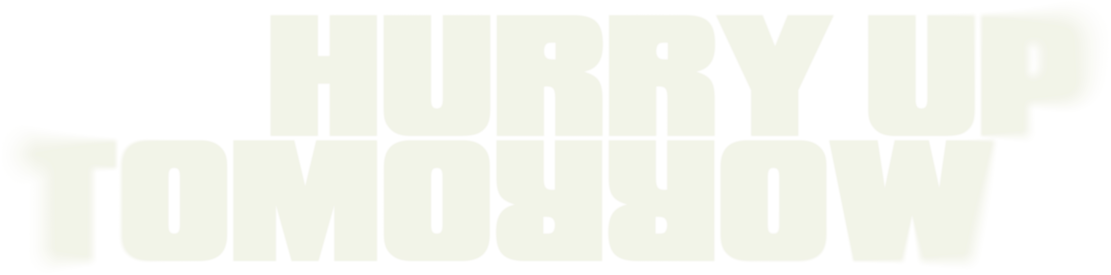 Hurry Up Tomorrow logo