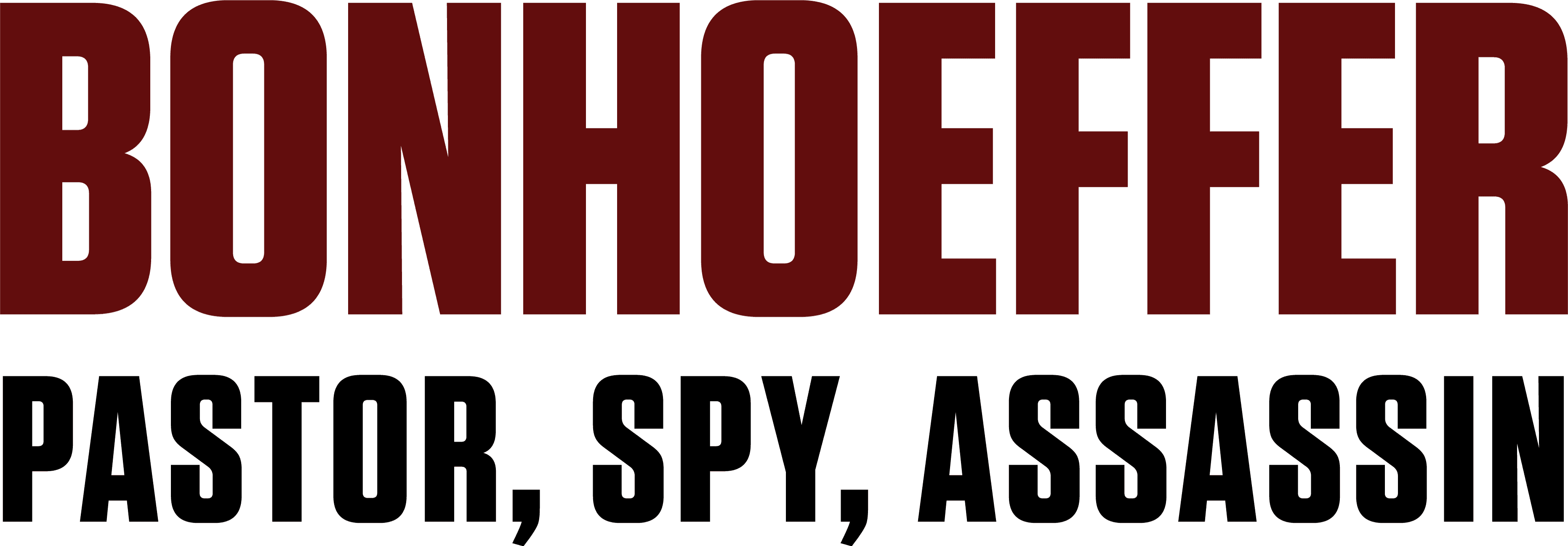 Bonhoeffer: Pastor. Spy. Assassin logo