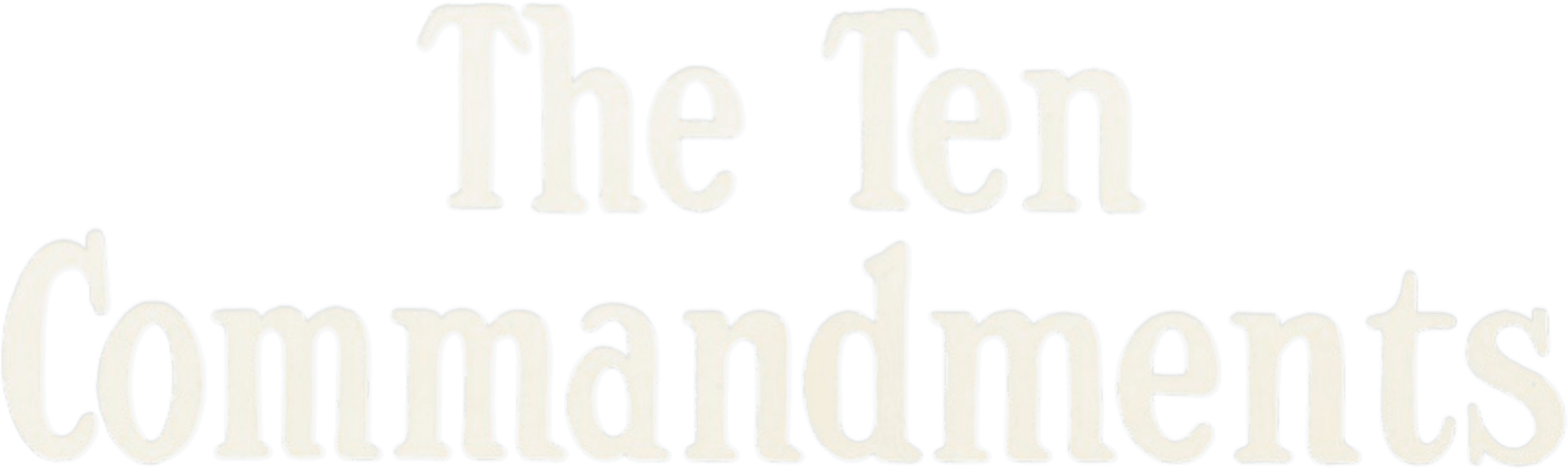 The Ten Commandments logo