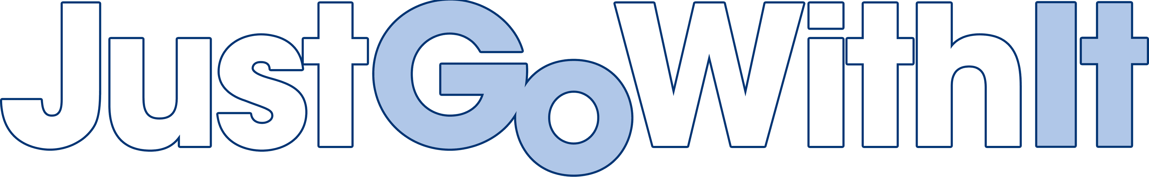 Just Go with It logo