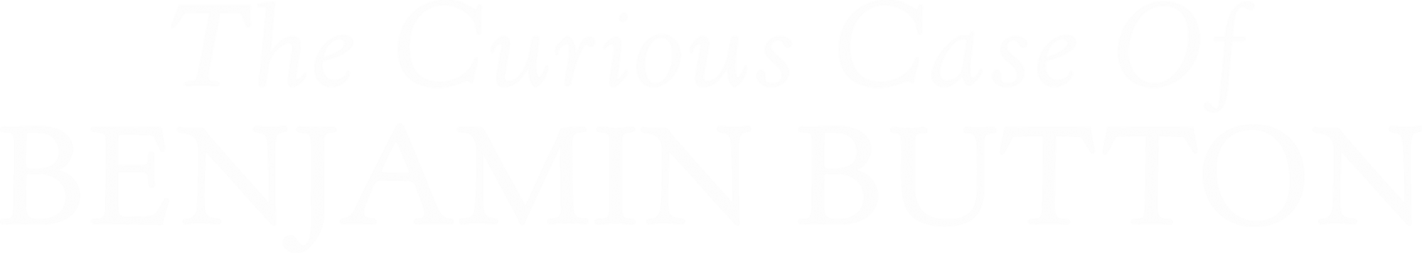 The Curious Case of Benjamin Button logo