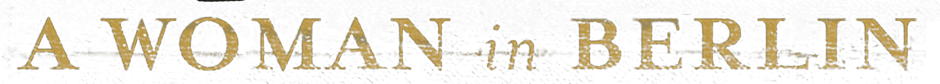 A Woman in Berlin logo