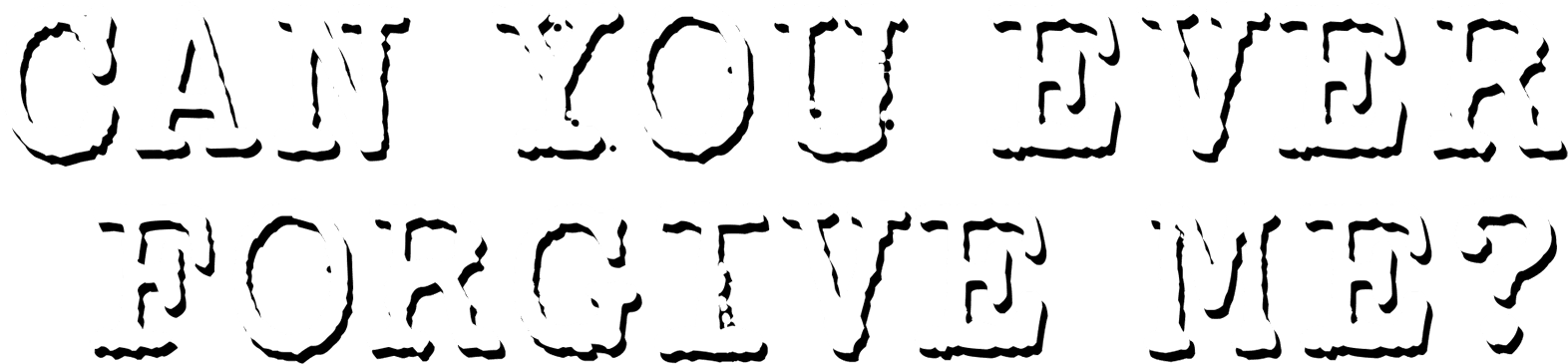 Can You Ever Forgive Me? logo