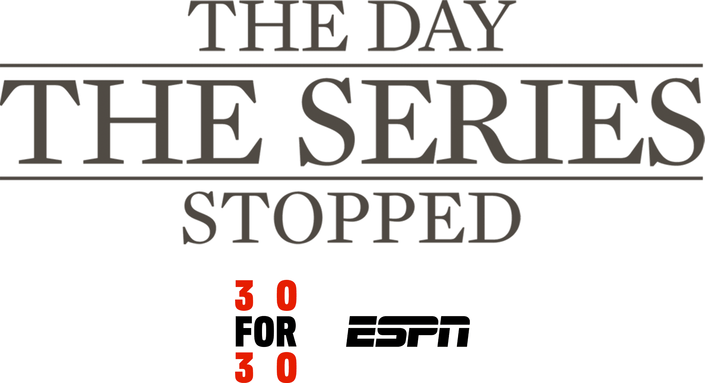 The Day the Series Stopped logo