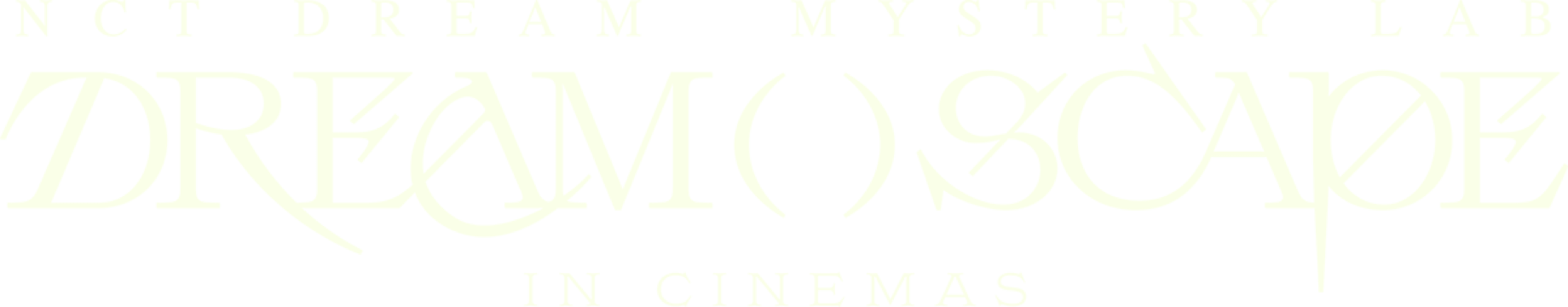 NCT DREAM Mystery Lab: DREAM( )SCAPE in Cinemas logo
