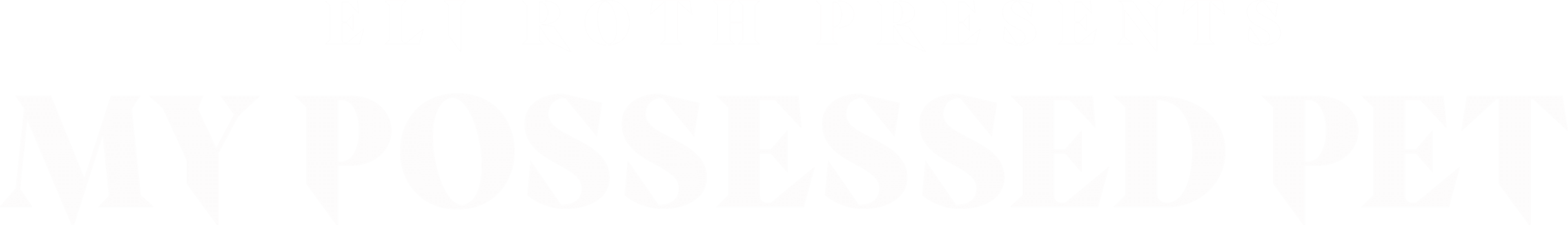 Eli Roth Presents: My Possessed Pet logo