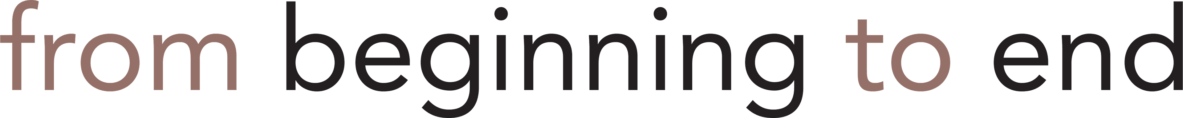 From Beginning to End logo
