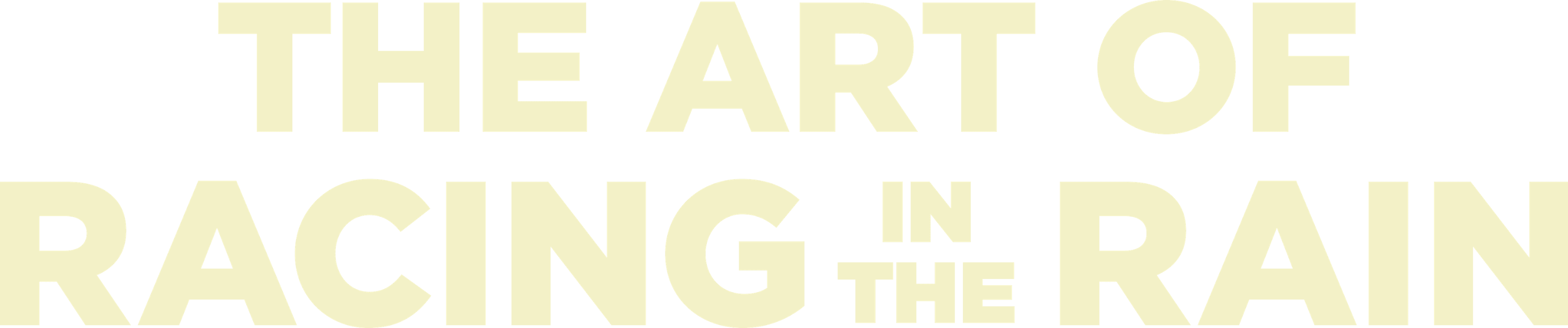 The Art of Racing in the Rain logo