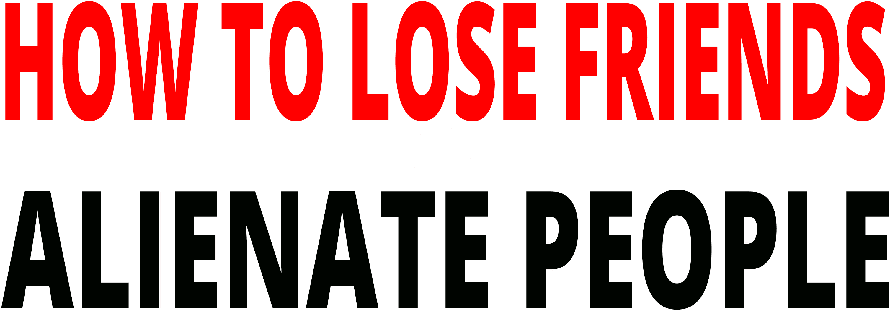 How to Lose Friends & Alienate People logo