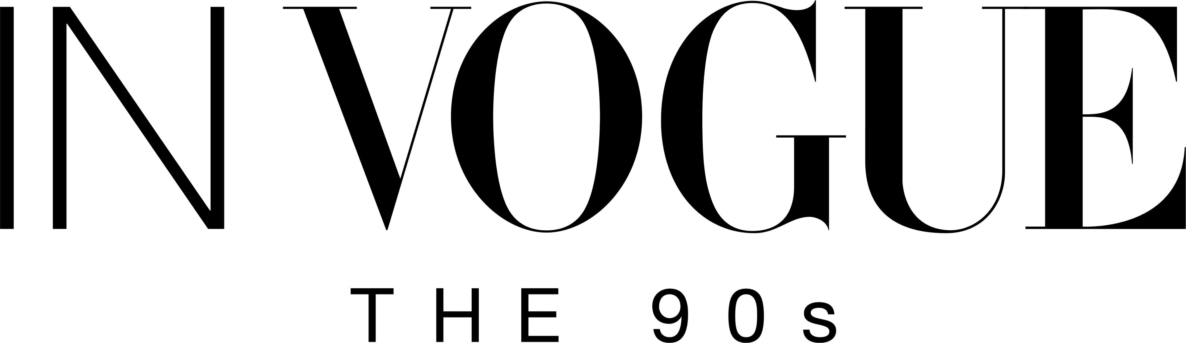 In Vogue: The 90s logo