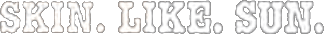 Skin. Like. Sun. logo