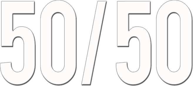 50/50 logo