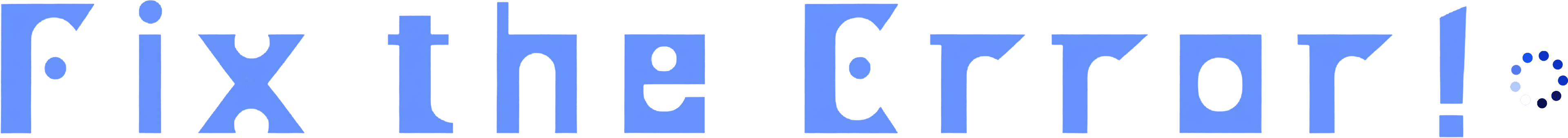 Fix the Error! logo