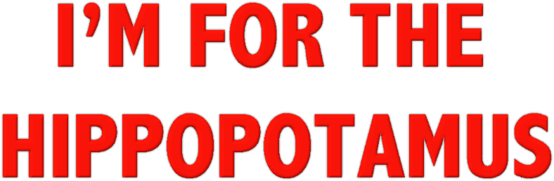 I'm for the Hippopotamus logo
