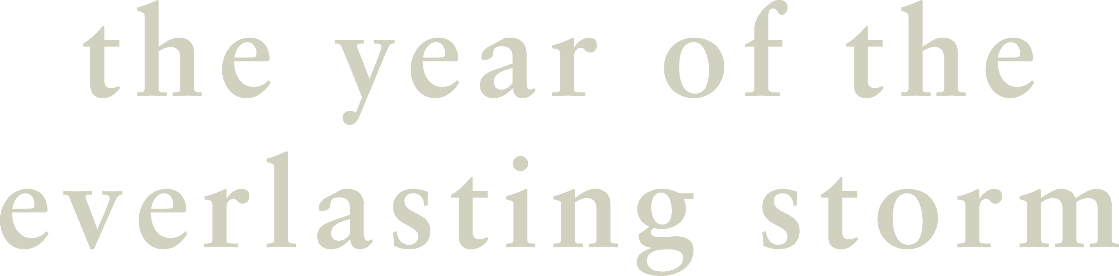 The Year of the Everlasting Storm logo