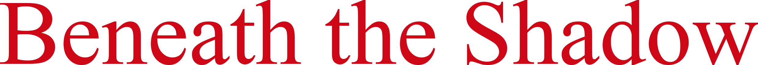 Beneath the Shadow logo