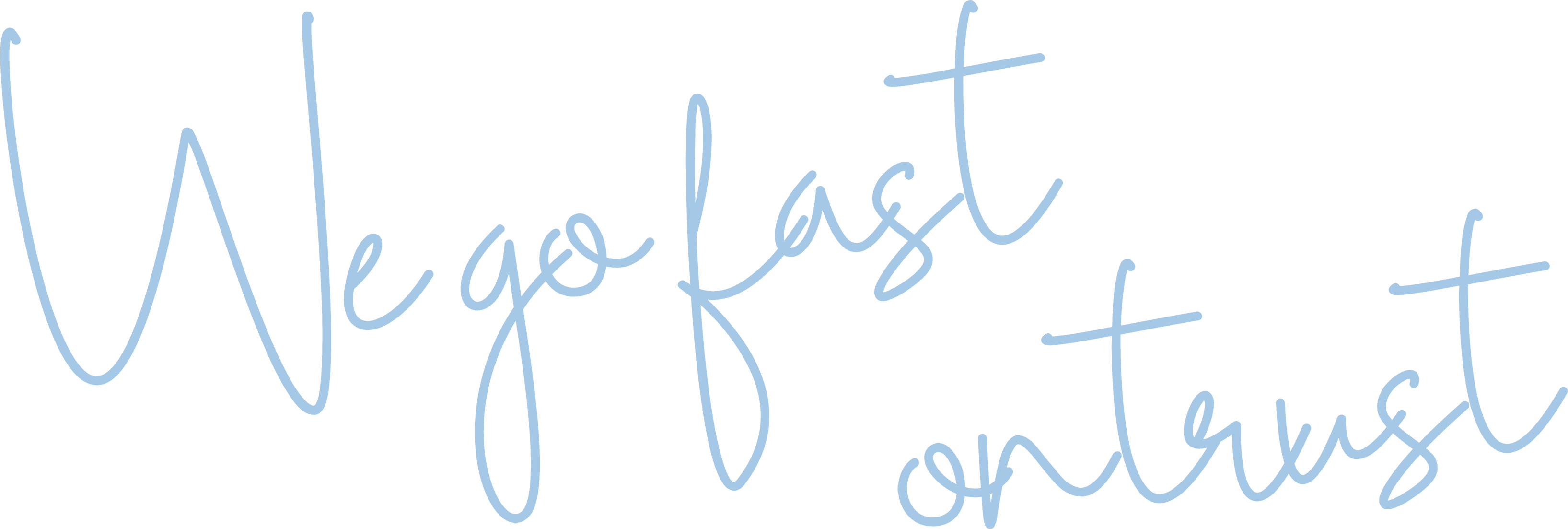 We Go Fast On Trust logo