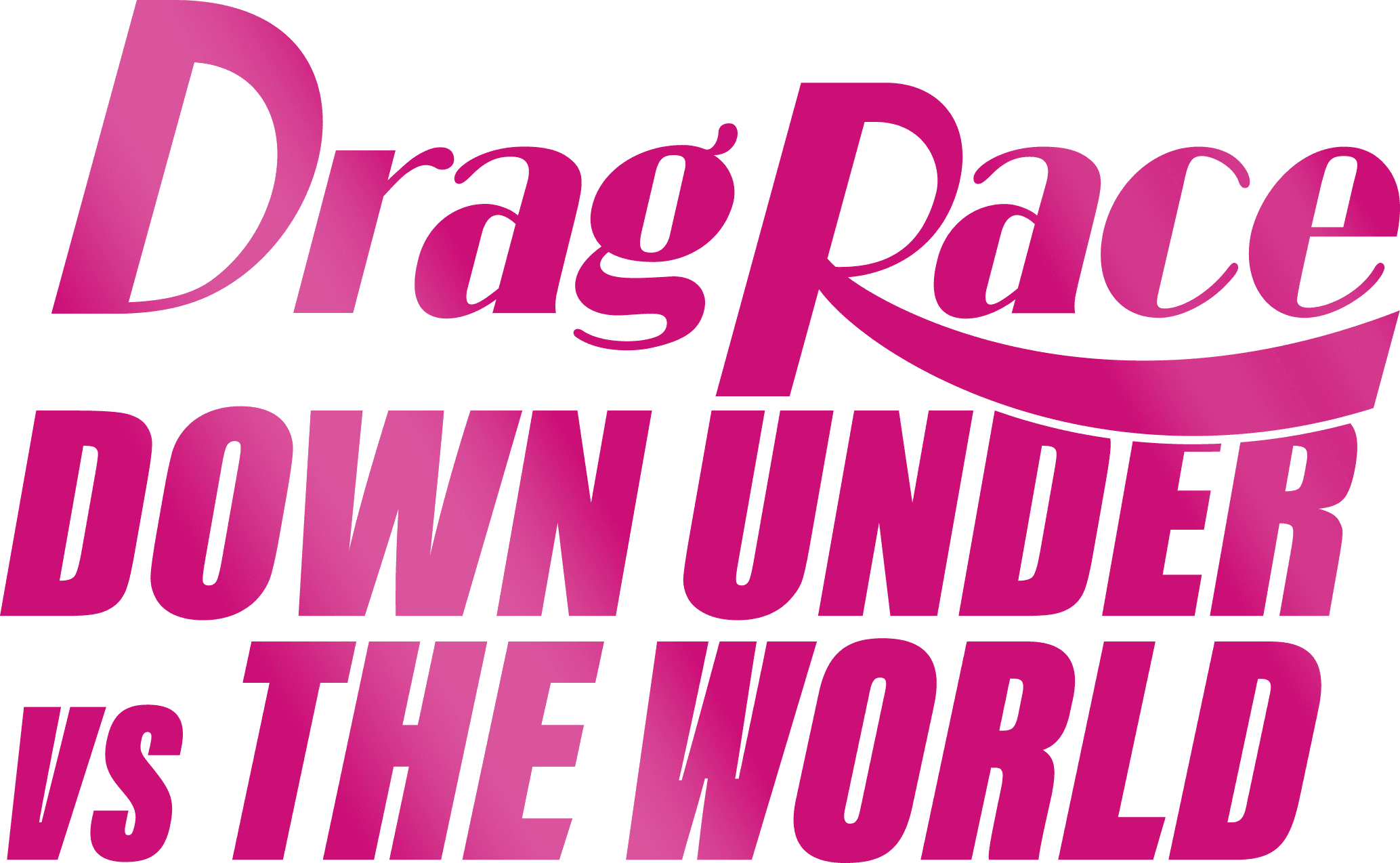 Drag Race Down Under vs The World logo