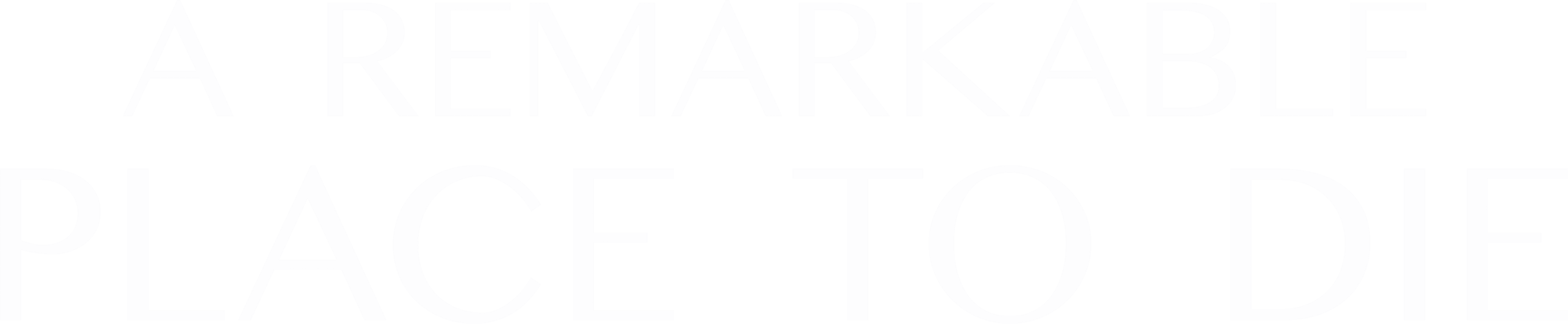 A Remarkable Place to Die logo