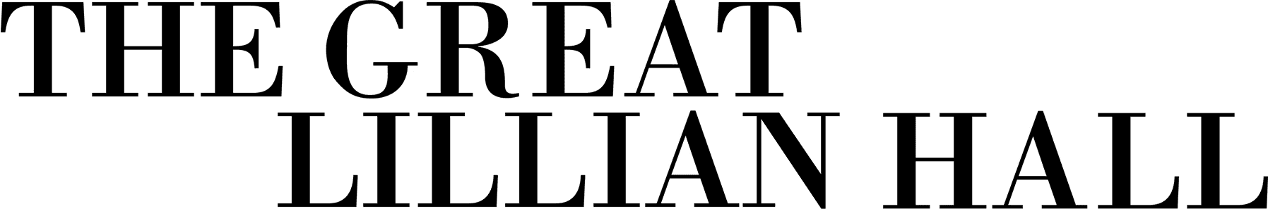 The Great Lillian Hall logo