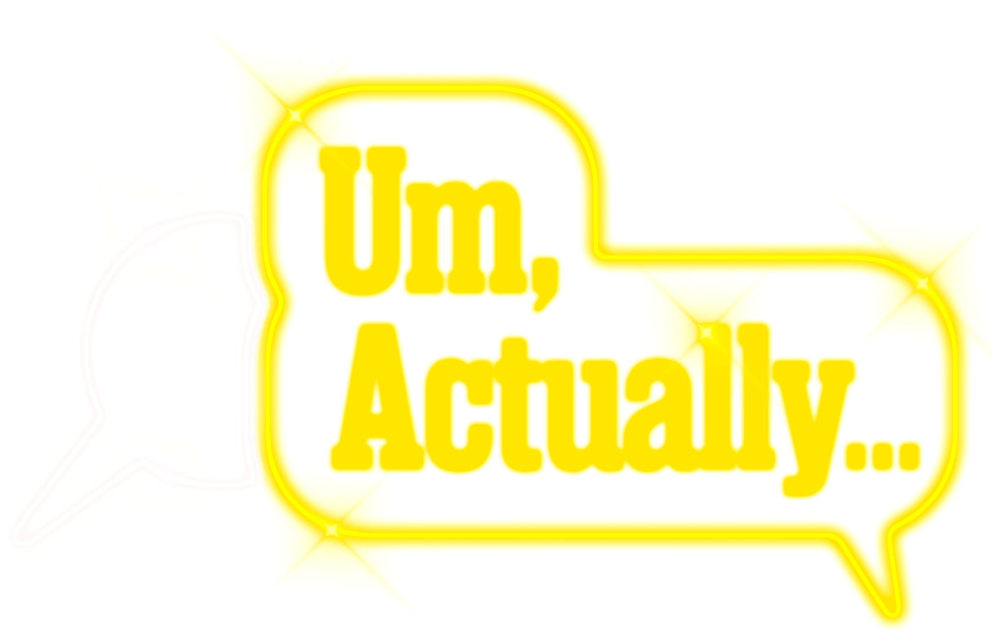 Um, Actually... logo