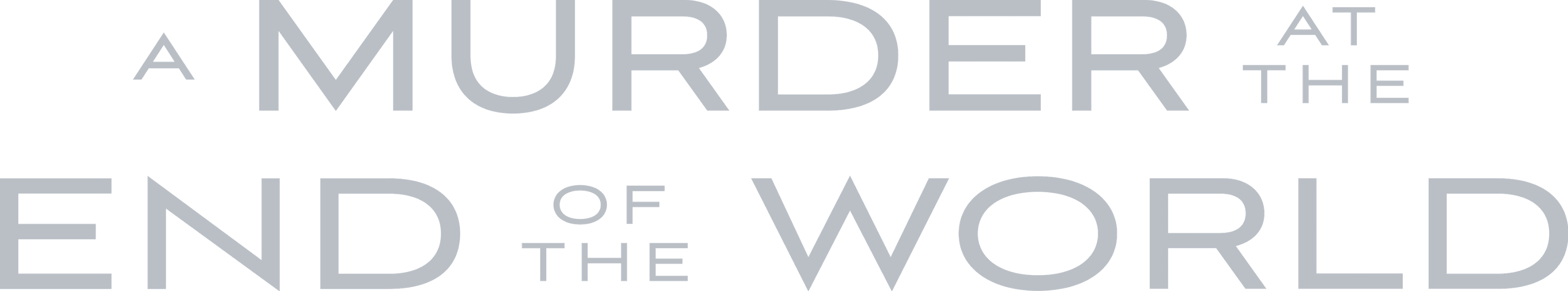 A Murder at the End of the World logo