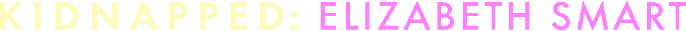 Kidnapped: Elizabeth Smart logo