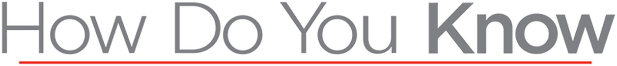 How Do You Know logo