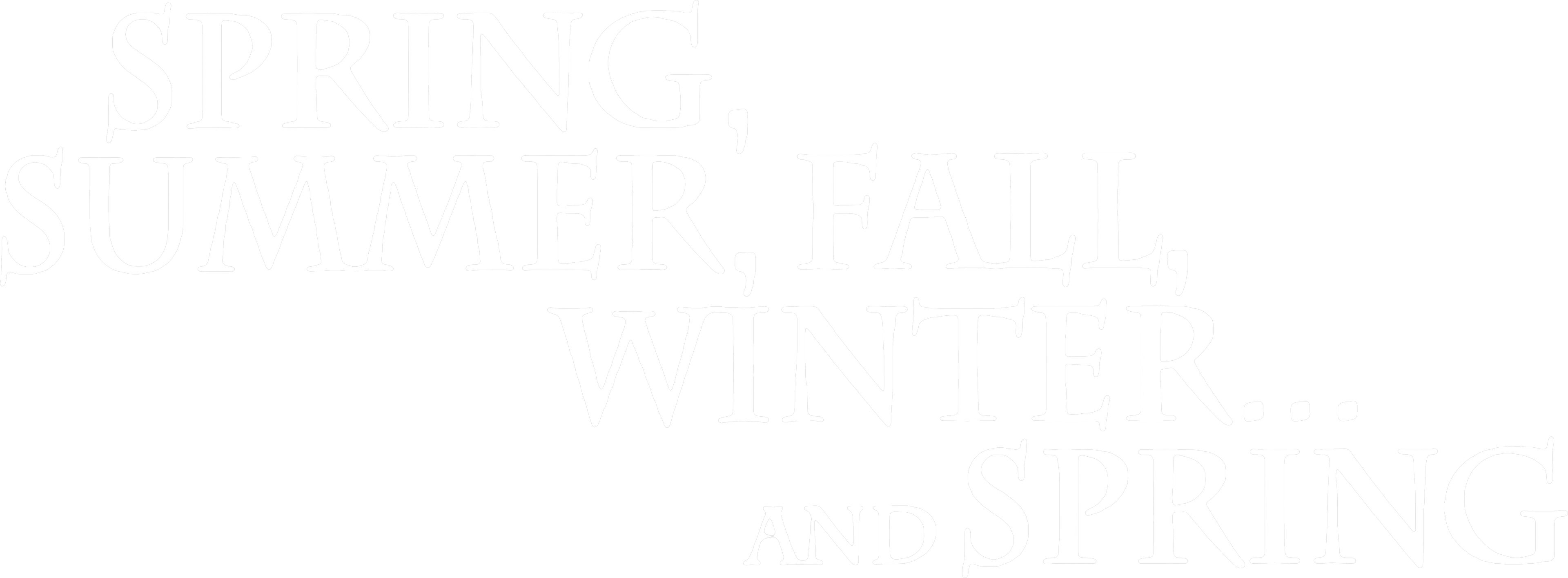 Spring, Summer, Fall, Winter... and Spring logo