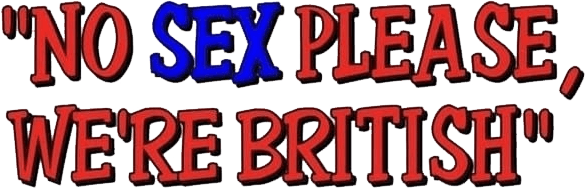 No Sex Please - We're British logo