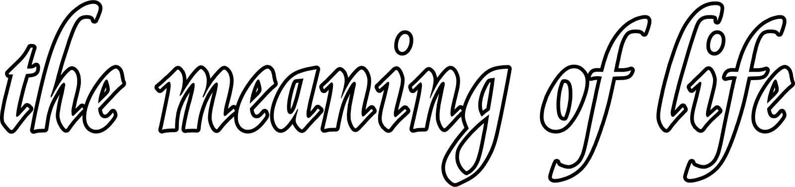 The Meaning of Life logo