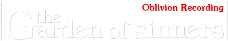 The Garden of Sinners: Oblivion Recording logo