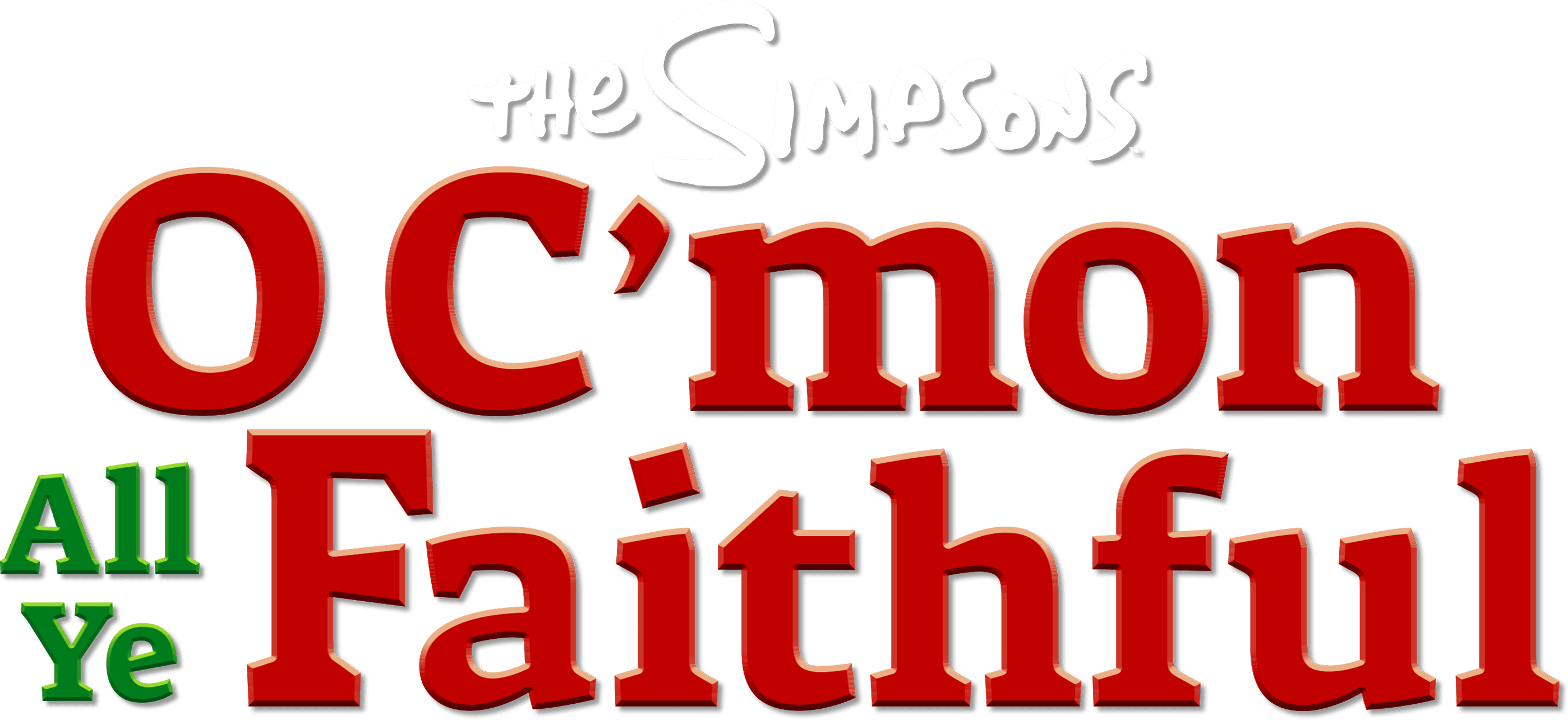 The Simpsons: O C'mon All Ye Faithful logo