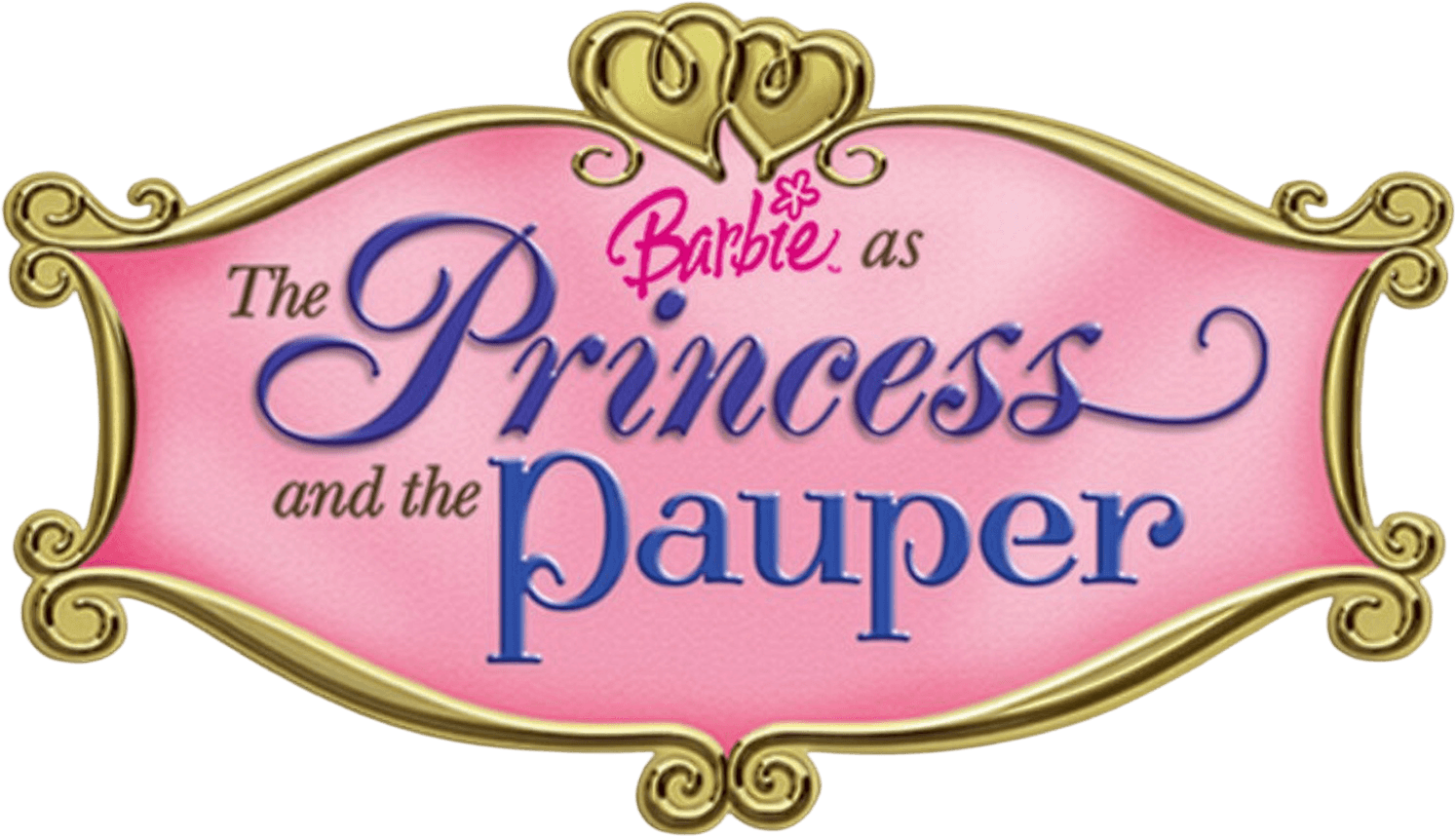Barbie as The Princess & the Pauper logo