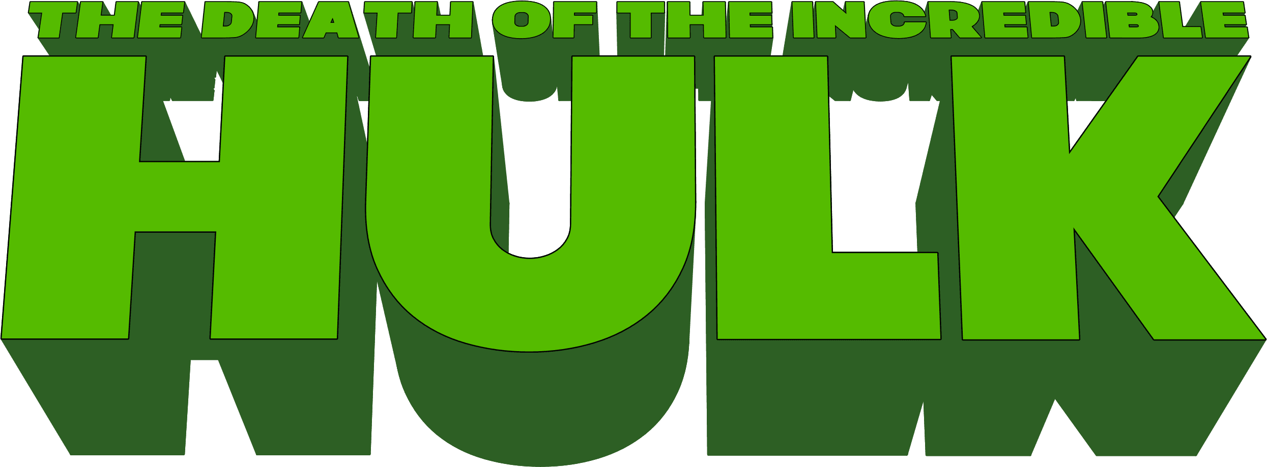 The Death of the Incredible Hulk logo