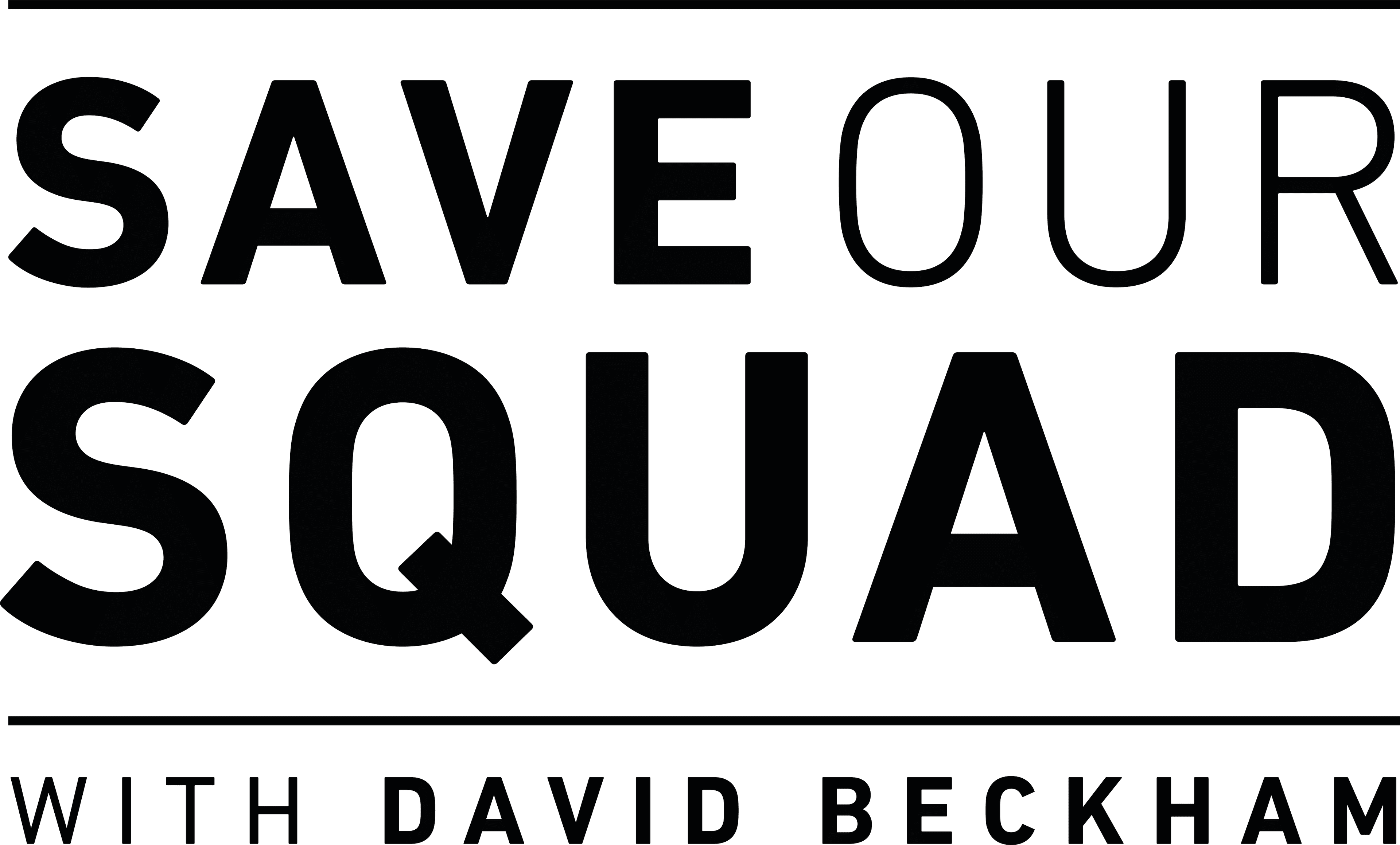 Save Our Squad with David Beckham logo