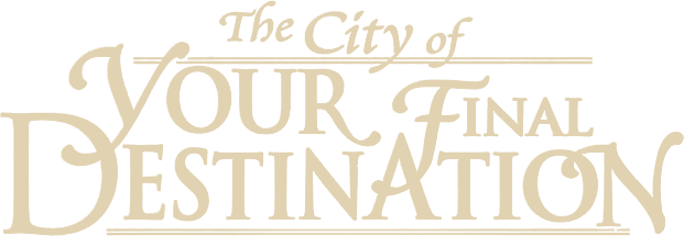 The City of Your Final Destination logo
