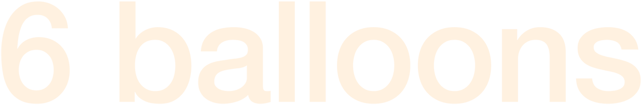 6 Balloons logo
