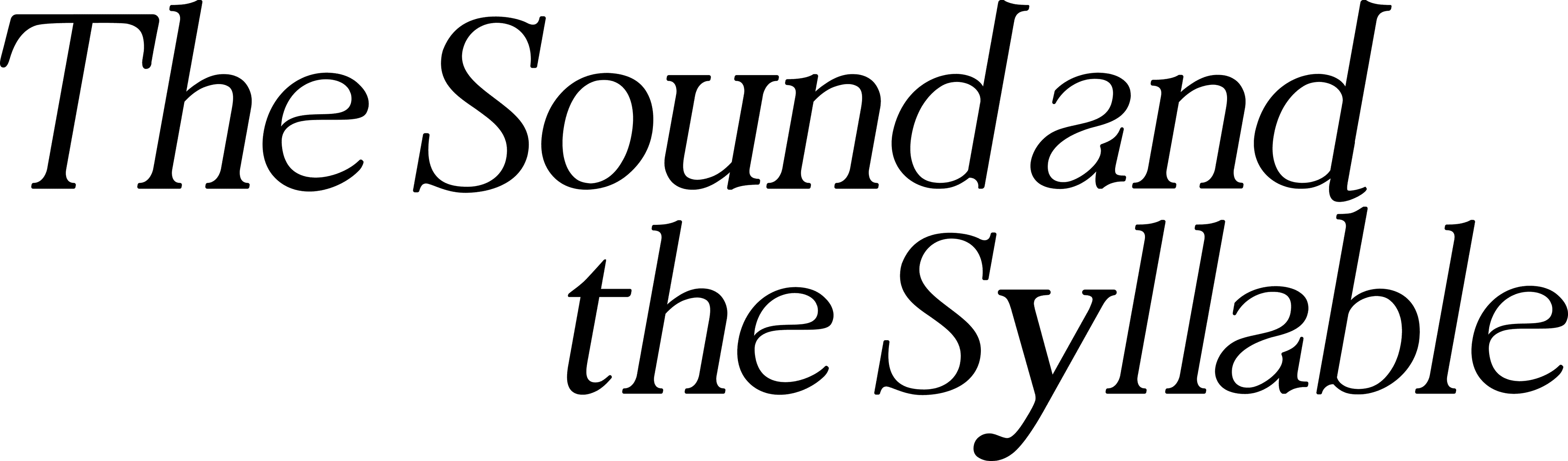 The Sound and the Syllable logo
