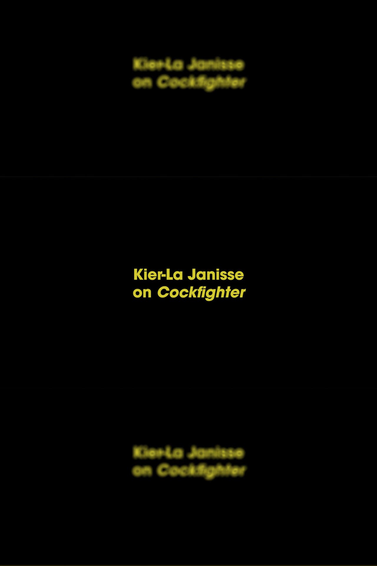 Kier-La Janisse on Cockfighter